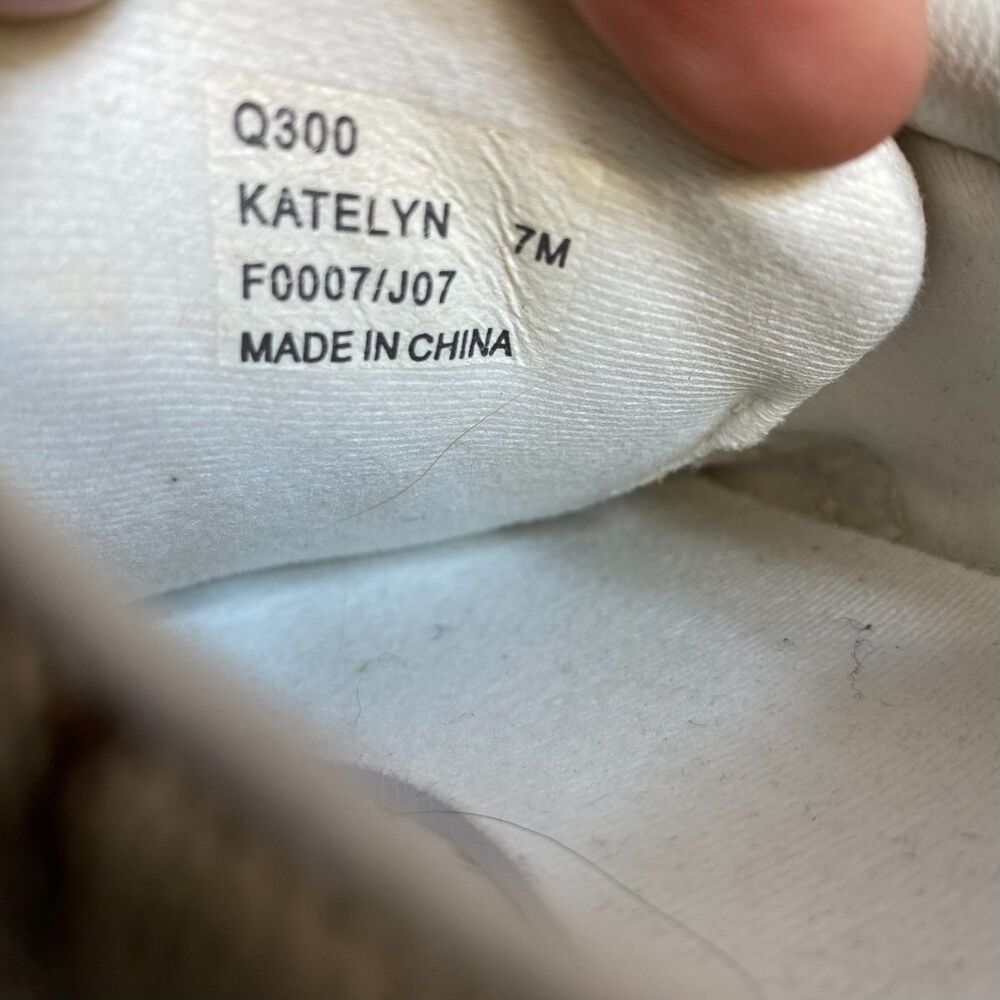 Coach Katelyn Signature Monogram Canvas Sneakers Women's Size 7M khaki Low Top - Picture 8 of 9